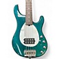 Used Ernie Ball Music Man Sterling Trans Green Electric Bass Guitar