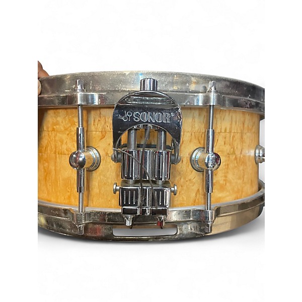 Used SONOR 14X5 DESIGNER SERIES BIRCH SHELL Natural Drum