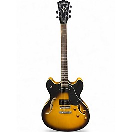 Used Washburn HB-30 2 Color Sunburst Hollow Body Electric Guitar