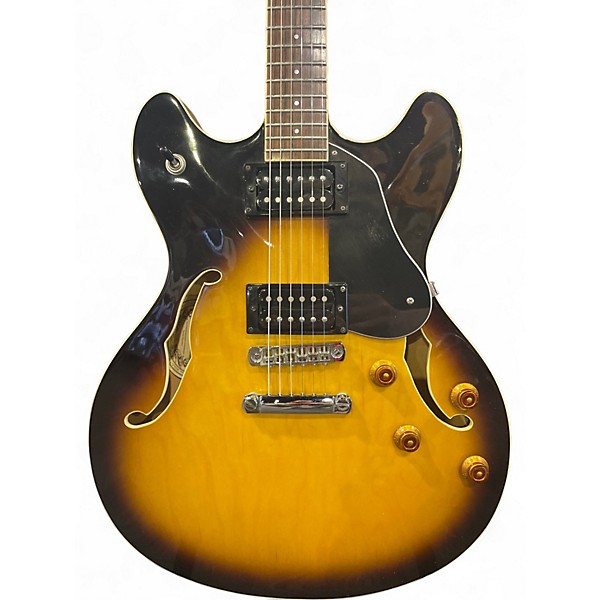 Used Washburn HB-30 2 Color Sunburst Hollow Body Electric Guitar