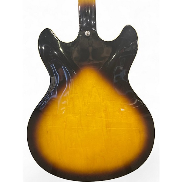 Used Washburn HB-30 2 Color Sunburst Hollow Body Electric Guitar