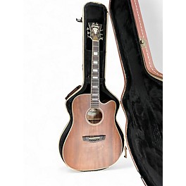 Used D'Angelico Premier Riverside Natural Mahogany Acoustic Electric Guitar
