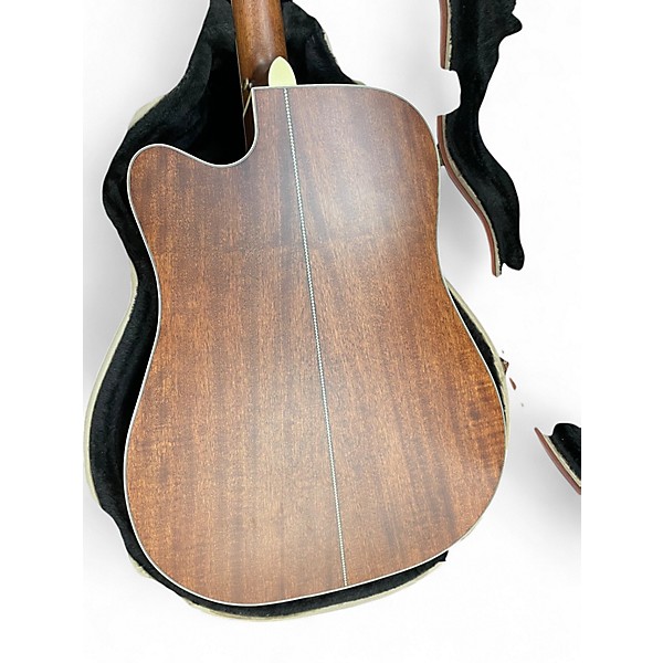 Used D'Angelico Premier Riverside Natural Mahogany Acoustic Electric Guitar