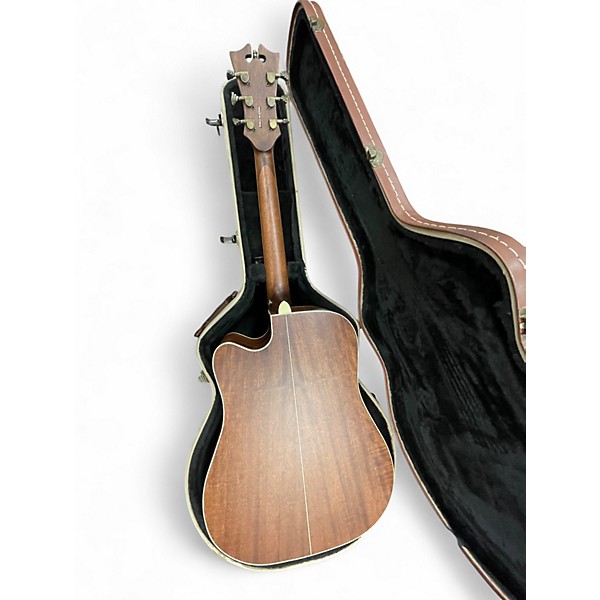 Used D'Angelico Premier Riverside Natural Mahogany Acoustic Electric Guitar