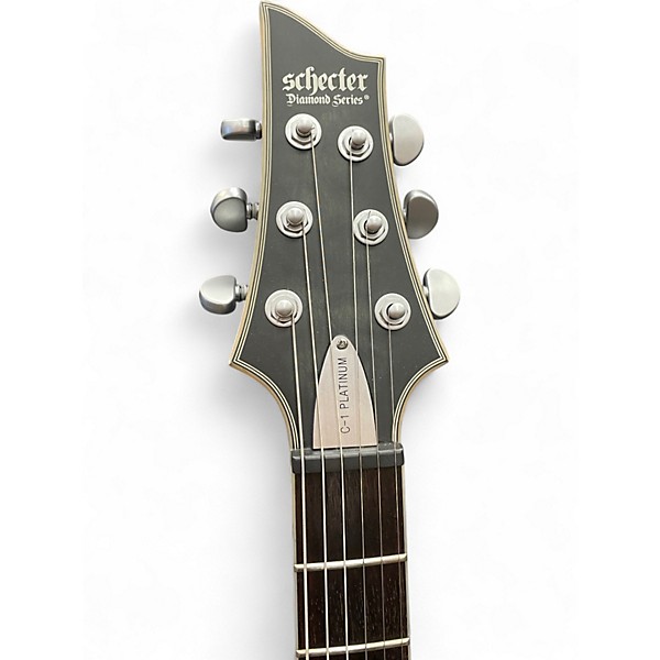 Used Schecter Guitar Research C1 Platinum Trans Charcoal Solid Body Electric Guitar