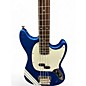 Used Squier FSR Classic Vibe 60's Competition Mustang  Lake Placid Blue W/ Racing Stripe Electric Bass Guitar