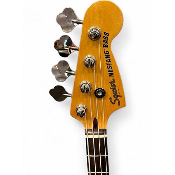 Used Squier FSR Classic Vibe 60's Competition Mustang  Lake Placid Blue W/ Racing Stripe Electric Bass Guitar