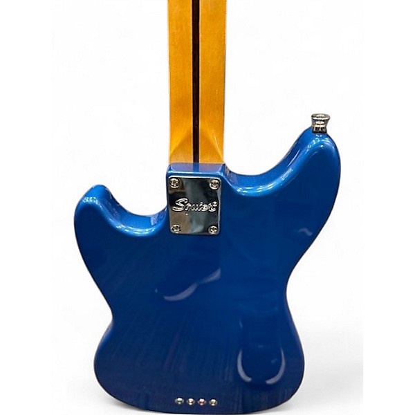 Used Squier FSR Classic Vibe 60's Competition Mustang  Lake Placid Blue W/ Racing Stripe Electric Bass Guitar