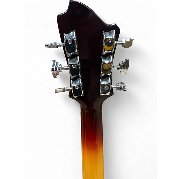 Vintage 1970s Hagstrom D'Aquisto Sunburst Hollow Body Electric Guitar