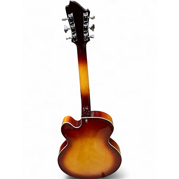 Vintage 1970s Hagstrom D'Aquisto Sunburst Hollow Body Electric Guitar