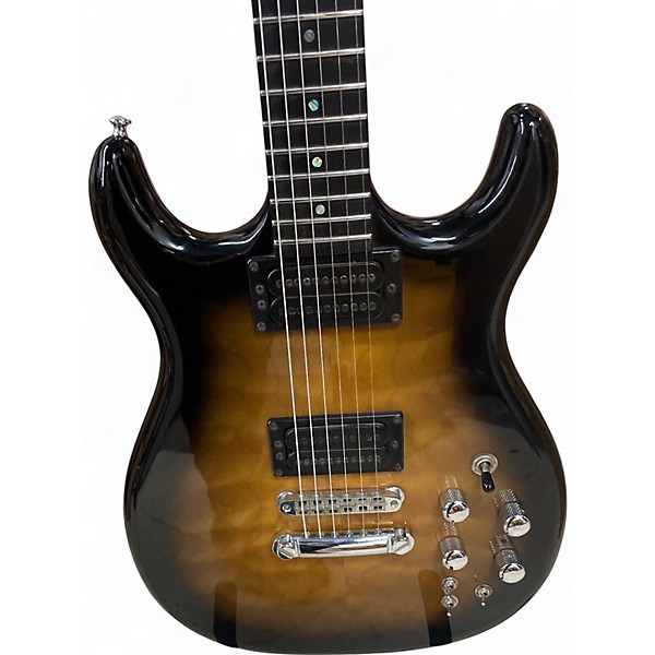 Vintage 1970s Carvin DC Sunburst Solid Body Electric Guitar