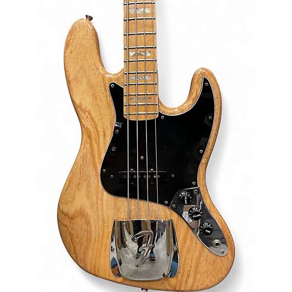 Vintage 1978 Fender Jazz Bass Natural Electric Bass Guitar