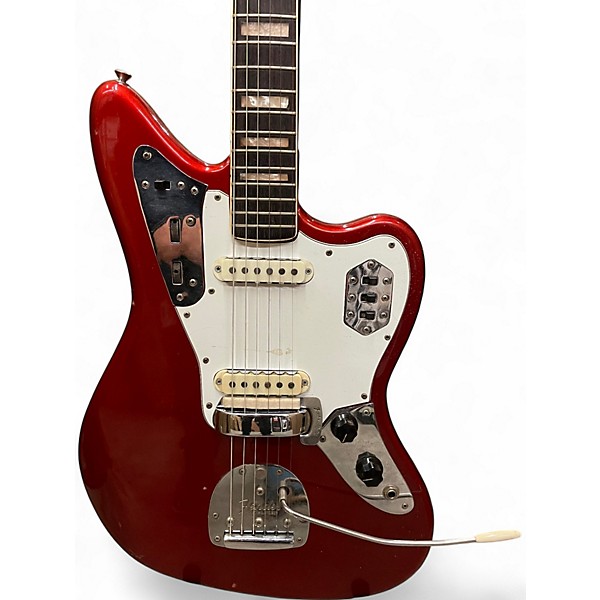 Vintage 1968 Fender Jaguar Candy Apple Red Solid Body Electric Guitar