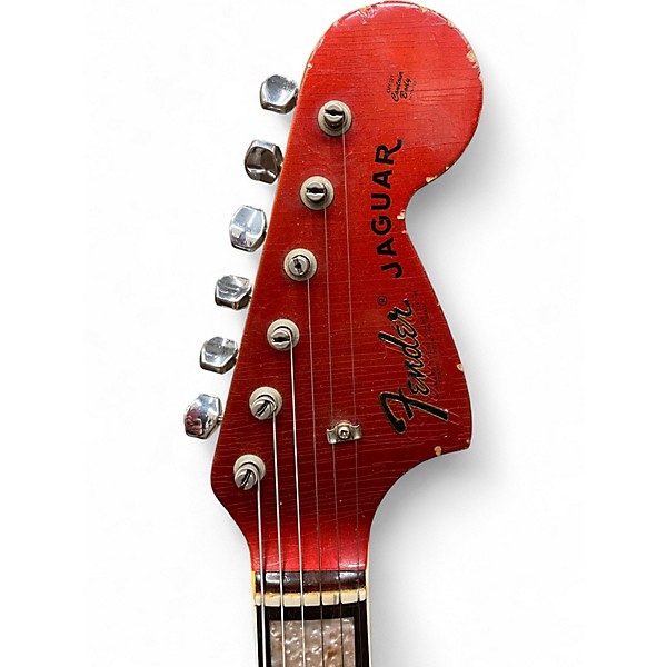 Vintage 1968 Fender Jaguar Candy Apple Red Solid Body Electric Guitar