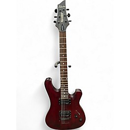 Used Schecter Guitar Research 006 DELUXE DIAMOND SERIES SATIN RED Solid Body Electric Guitar