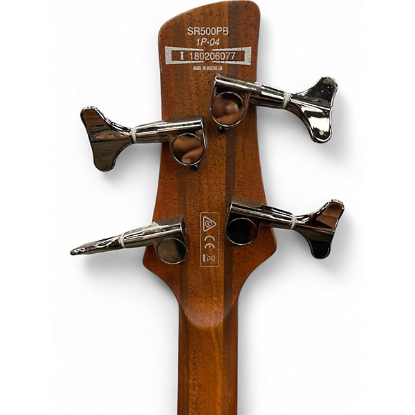 Used Ibanez SR500PB Brown Sunburst Electric Bass Guitar