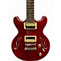 Used Dean SARASOTA Trans Red Hollow Body Electric Guitar
