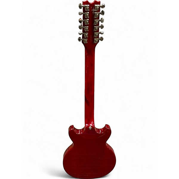 Used Dean SARASOTA Trans Red Hollow Body Electric Guitar