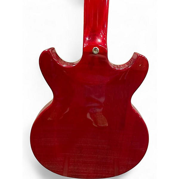 Used Dean SARASOTA Trans Red Hollow Body Electric Guitar