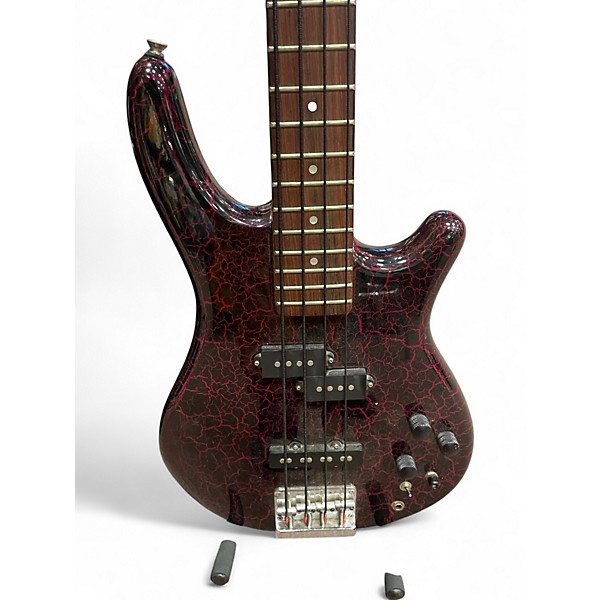 Used Series 10 professional purple crackle Electric Bass Guitar