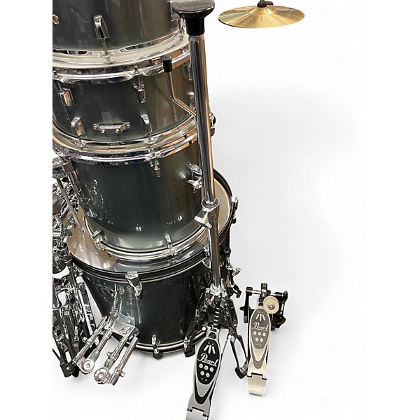 Used Pearl 5 Piece ROADSHOW Gunmetal Gray Drum Kit