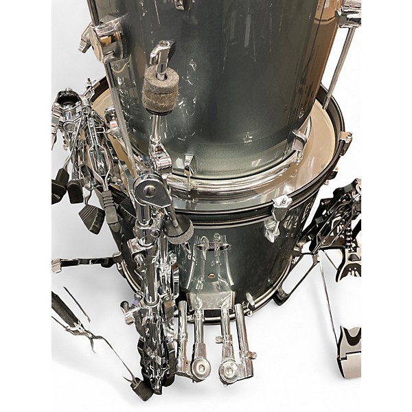 Used Pearl 5 Piece ROADSHOW Gunmetal Gray Drum Kit