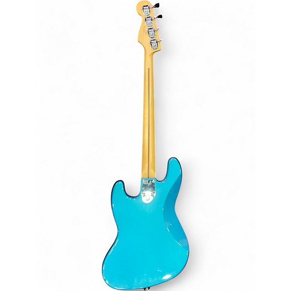 Used Fender Player Jazz Bass Metallic Aqua Marine Electric Bass Guitar