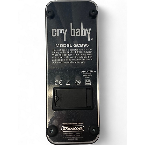 Used Dunlop GCB95 Original Crybaby Wah Effect Pedal