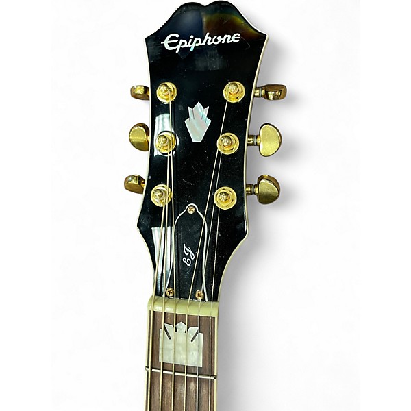 Used Epiphone EJ200SCE Black Acoustic Electric Guitar