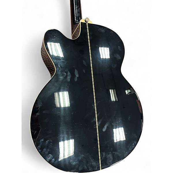 Used Epiphone EJ200SCE Black Acoustic Electric Guitar