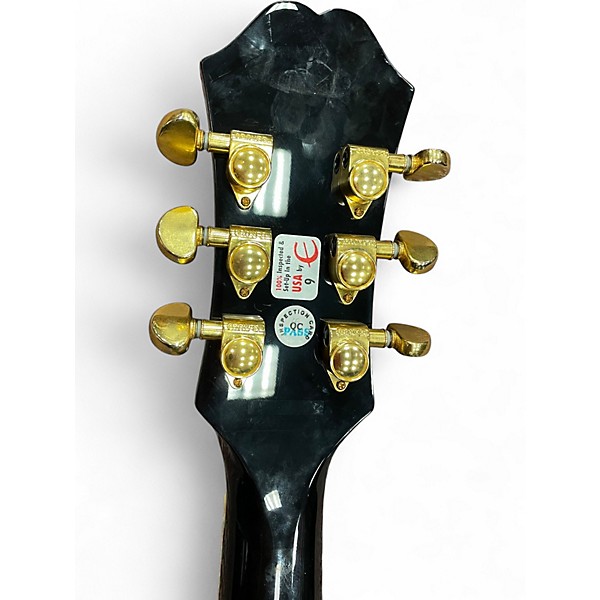 Used Epiphone EJ200SCE Black Acoustic Electric Guitar
