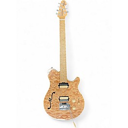 Used Ernie Ball Music Man Axis Super Sport Semi Hollow Natural Hollow Body Electric Guitar