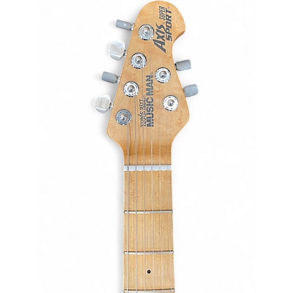Used Ernie Ball Music Man Axis Super Sport Semi Hollow Natural Hollow Body Electric Guitar