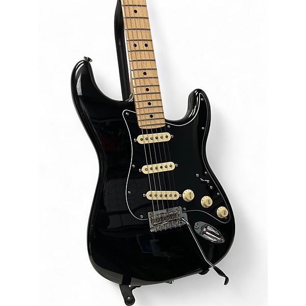 Used Fender Player Stratocaster Black Solid Body Electric Guitar