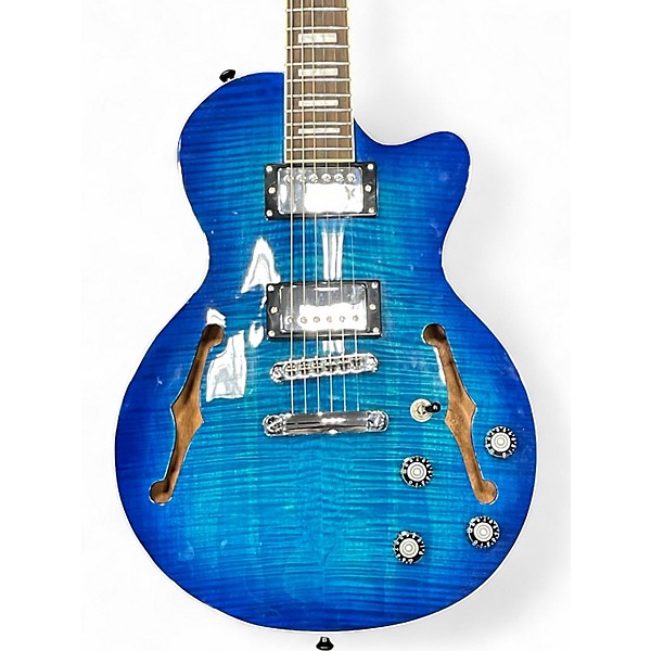 Used Firefly Aerosonic Blue Hollow Body Electric Guitar