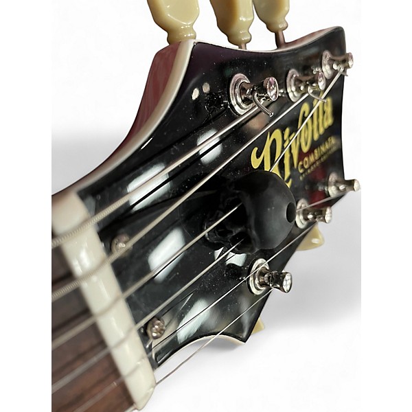 Used Rivolta Mondo Combinata Burgundy Mist Metallic Solid Body Electric Guitar