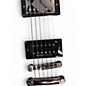 Used 2024 Epiphone Les Paul Custom Black and Silver Solid Body Electric Guitar