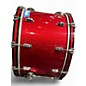 Used Ludwig 26in Classic Maple Kick Drum Red Sparkle Drum