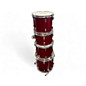 Used Ludwig 5 Piece Classic Maple Red Sparkle Drum Kit