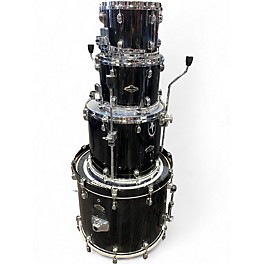 Used TAMA 4 Piece STARCLASSIC BABINGA BLACK CLOUDS AND SILVER LININGS Drum Kit