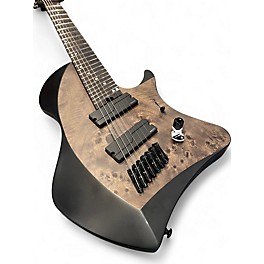 Used ABASI LARADA LEGOIN  7 Black AND BROWN Solid Body Electric Guitar