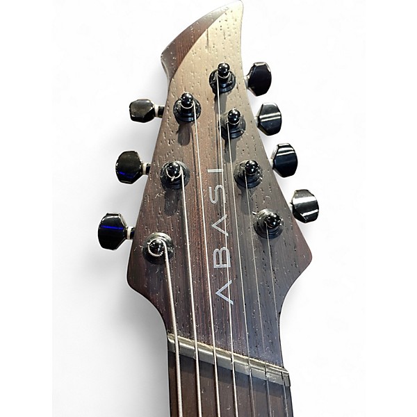 Used ABASI LARADA LEGOIN  7 Black AND BROWN Solid Body Electric Guitar