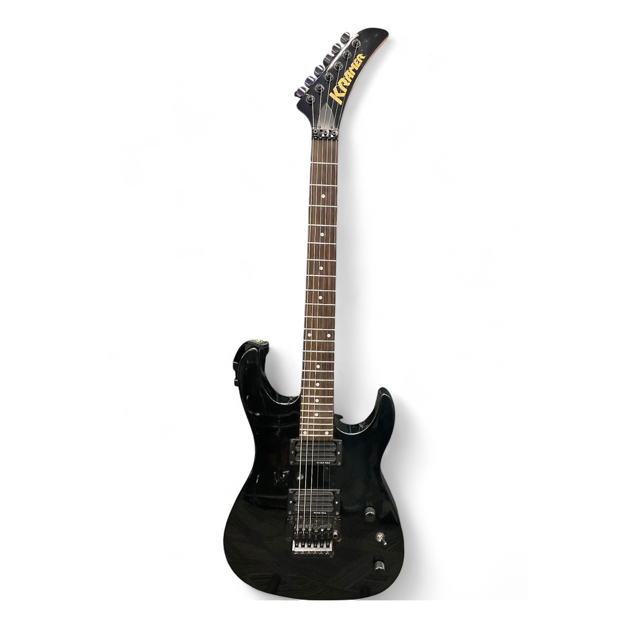 Used Kramer FT202 Black Solid Body Electric Guitar Black