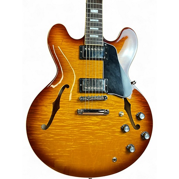 Used 2021 Gibson ES335 Figured Iced Tea Hollow Body Electric Guitar