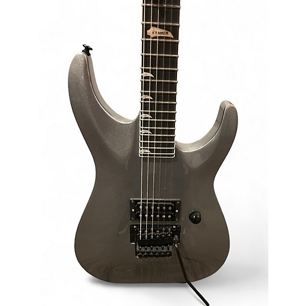 Used Kramer SM-1H Silver Solid Body Electric Guitar