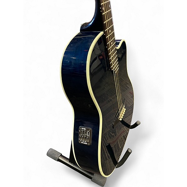 Used Alvarez 1590 Fusion Pro Dark Blue Acoustic Electric Guitar