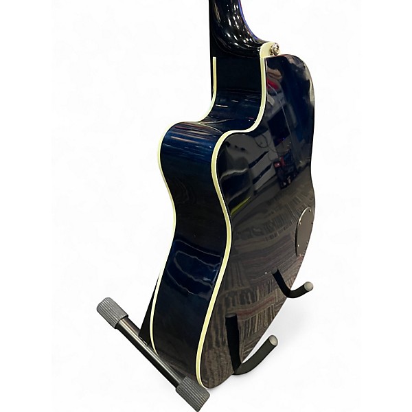 Used Alvarez 1590 Fusion Pro Dark Blue Acoustic Electric Guitar