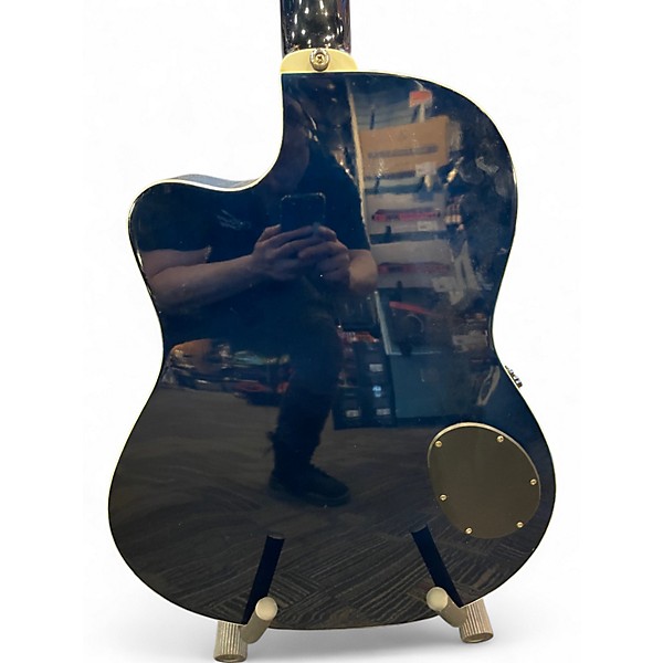 Used Alvarez 1590 Fusion Pro Dark Blue Acoustic Electric Guitar