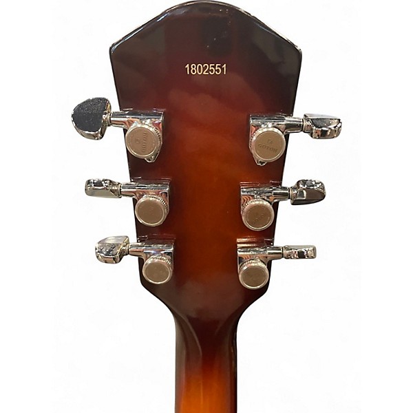 Used Airline H74 DLX 2 Color Sunburst Hollow Body Electric Guitar