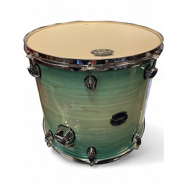 Used Mapex 5 Piece Amory Aquamarine  Drum Kit